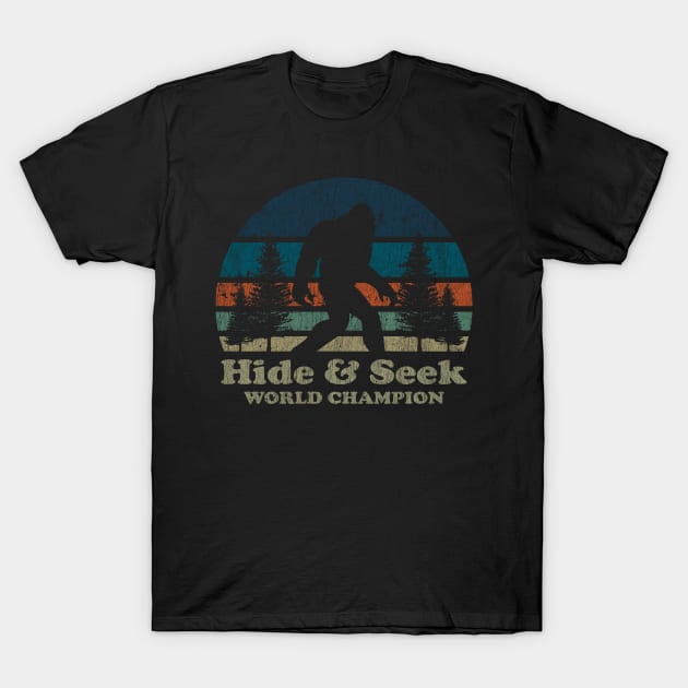 VINTAGE -  BIGFOOT HIDE AND SEEK T-Shirt by maskangkung